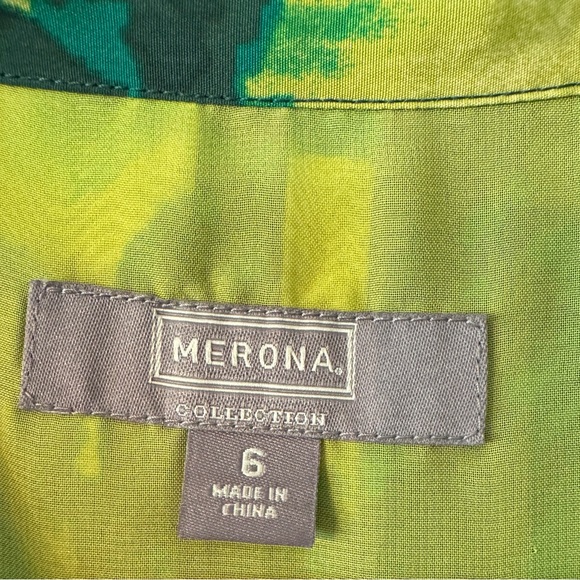 Merano beautiful green dress- Size 6 - Picture 4 of 5